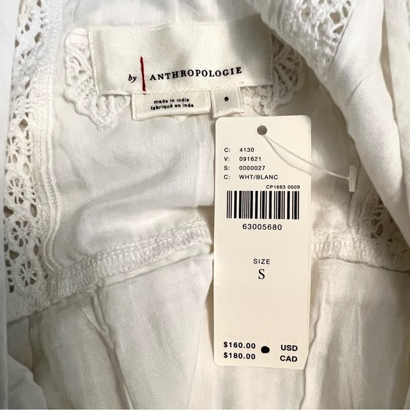 NWT Anthropologie Ruffled Lace Mini Dress - Picture 8 of 10